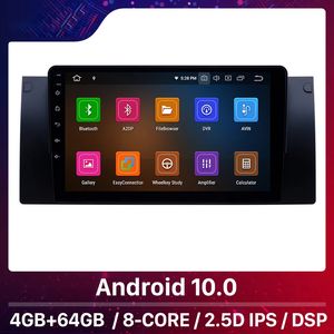 9-дюймовый Android 10.0 автомобильный DVD мультимедийный проигрыватель GPS для 1995-2003 гг. BMW 5 серии E39 / X5 E53 с WiFi Carplay Bluetooth USB