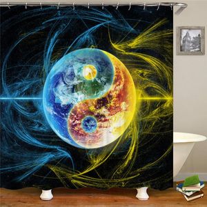 Shower Curtains Chinese Culture Taiji Map Po Bathroom Curtain High Quality Waterproof Polyester Fabric Decorative