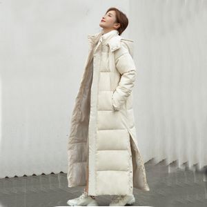 厚手のパーカー女性フードダウンジャケット冬のコート栽培道徳的なファッションエイダーダウンパーカーの厚い