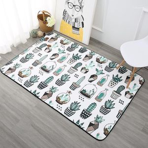 Dywany Dywany Nordic Style Rośliny Kaktus Dywan Dywan do Salonu Sypialnia Kids Home Decor Soft Sofa Mata Podłoga Mata Play Rugs1