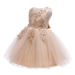 sell like hot cakeDresses Fluffy Formal Kids Dresses Birthday Party Girls Pageant Gowns First Comunion Dress Girls Party Clothes Q0716