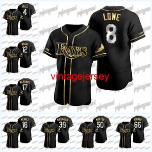 Black Gold Jersey Charlie Morton Kevin Kiermaier Trevor Richards Joey Wendle Blake Snell Brandon Lowe Wade Boggs Austin Meadows Zimmer