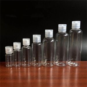 5ml 10ml 20ml 30ml 50ml 60ml 80ml 100ml 120ml 150mlのペットボトルペット透明な空のサンプルボトルの瓶の瓶の瓶のトラベルローションの液体容器