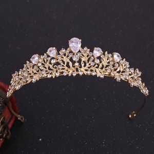 Hårklipp Barrettes Bride Zircon Crown Flower Type Korean Rhinestone Headwear Headband Wedding Accessories HQ0230