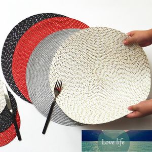 1 PC Okrągły podkładka Coaster Table Mata PP Knitting Bowl Insulation Pad Non Slip Place Mata Akcesoria kuchenne Dekoracja Cena fabryczna Ekspert Projekt Quality Najnowsze