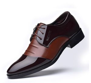 Classic Business Men's designer Dress Shoes Fashion Elegant Formal Wedding Men Slip On Office Oxford Shoe For Mens Black big size 38-48