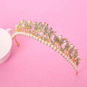 Wholesale di wedding for sale - Group buy Hair Clips Barrettes Gold Silver Color Pearls Rhinestone Tiaras And Crowns Headbands For Women Bride Wedding Accessories Princess Party Di