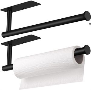 Papierowy uchwyt na ręczniki ze stali nierdzewnej pod szafką do montażu na ścianie wiszące papierowe ręczniki Rack do kuchni Łazienka RRD12065