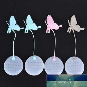 1pc Cute Butterfly Tea Bags Strainers Filter Infuser Silicone Teabags Tools Fun Cartoon Tea Accessories Pink Wholesale