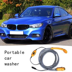 Car Washer Random Color 12V Portable Shower Set Electric Pump Outdoor Camping Wash Travel Cleaning Tool