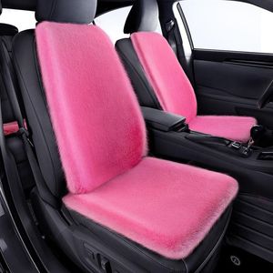 Bilstolsöverdrag Mode Plush Cover Universal Rosa Beige Blue Artificail Kudde Vinter Varmt skydd