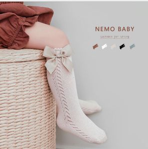 Baby Toddlers Girls Socks Solid Breathable Mesh Cotton Sock Newborn Medium Tube Knee High princess Style for Girl