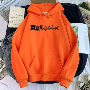 Токио реверс аниме принт толстовки для мужской повседневной толстовки осень мужская одежда Harajuku Streetwear Свободные негабаритные пуловеры H1227