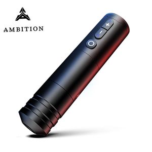 Ambition Ninja Wireless Tattoo Pen Machine Powerful Brushless DC Motor Fast Charging 2400 mAh Lithium Battery for Artist Body 210324
