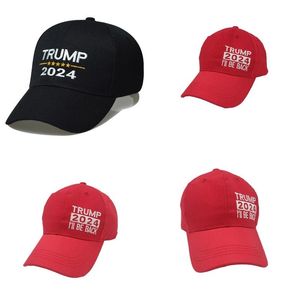 Trump 2024 Şapka Trump Pamuk Güneş Koruyucu Beyzbol Kapağı Ayarlanabilir tokalarla nakış mektupları