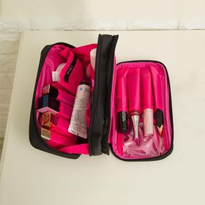 PC -Persönlichkeit Kosmetikbeutel Multifunktions Frauen Make -up -Beutel Schwarze Toiletten Mode Notwendige Make -up -Organisator Falltaschen Koffer