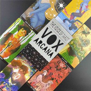 A voz de Tarot Vox Arcana Cartões Jogos de tabuleiro para festa de família jogando cartão de mesa de entretenimento com PDF Guidebook Amor Oytp