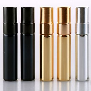 5ml Refillable Portable Mini Perfume Bottles Traveler Aluminum Spray Atomizer Empty Parfum Spraying Atomizers Container Tools Gold/Silver/Black