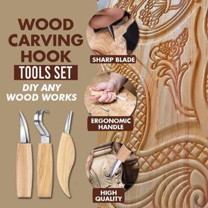 Craft Tools The Wood Carving Hook Set Woodworking Cutter Hand Tool Hoge Strength Whittling Carpenter