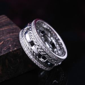 Cluster Rings Huitan Punk Hollow Design Finger For Women Luxury Rope Knut Three Color tillgängliga Factroy Selling Jewelry 2021