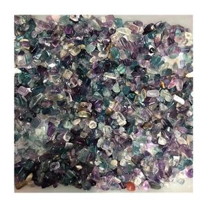 Decorative Objects & Figurines Fluorite Chips Crystals Healing Stones Natural Polished Gravels For Sale