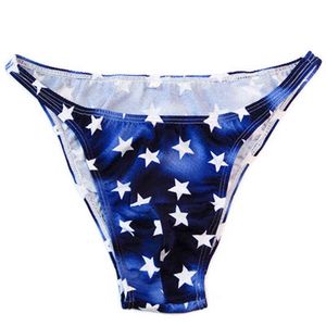 Herren Unterwäsche Luxus neue sexy sexy taille shorts lycra star Stripes Bikini Männliche schwule Unterhosen für Männer Tanga Schubladen Kecks Thong DKZV