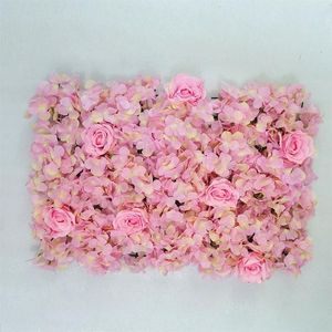 Decorazione per feste 40X60 cm Fiore artificiale creativo Rose Wall Wedding Piante Sfondo Natale Seta moderna