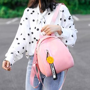 Backpack Female Backpacks Multi-purpose Casual Letter Multi-pocket Travel School Bag To Teenage Small Shoulder Bags