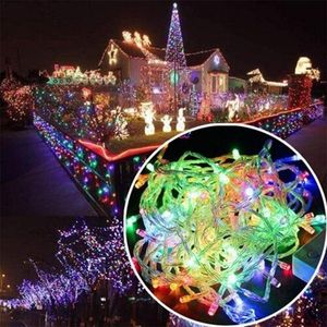 100 LEDs m Flasher String Lighting Christmas Decoração Luzes Weddin Twinkle para Outdoor Party Tree Indoor Fairy X8U4 LED Strings