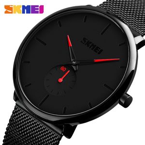 Skmei Top Brand Orologio al quarzo Moda Casual Orologio da polso Orologi al quarzo Uomo Acciaio inossidabile Impermeabile Relogio Masculino 9185 Q0524