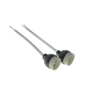 Wholesale led strip connector socket resale online - Lamp Holders Bases GU10 Base Socket LED Strip Connector For Halogen Ceramic Light Bulb Lamps Holder Wire Jack