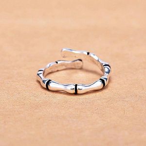 Fedi nuziali Miuoxion Simple Retro Bamboo Joint Ring Fashion Personality Punk Party Jewelry For Women Feature Namour Charm Gift Per tutte le stagioni