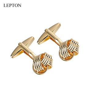 Metal Knot Cufflinks para Mens Camiseta Algemas Nails Lepton Knots Cuff Links 20Pair / Lots Homem Casamento Presente Cufflink