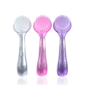 Handle Nail Art dust Cleaning Brush Set 4 color Manicure dusting Scrubbing Cleaner brushes pen tool NAB006