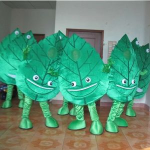 Halloween Green Tree Leaf Mascot Costume Cartoon theme character Carnival Festival Fancy dress Xmas Adults Size Birthday Party Outdoor Outfit