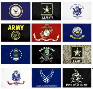 Flagge der US-Armee USMC 13 Stile Direkter Fabrikgroßhandel 3x5Fts 90x150cm Air Force Skull Gadsden Camo Army Banner US Marines