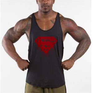Wholesale superman vest for sale - Group buy Pure Cotton Fitness Vest Superman Sports Deep Digging Thin Shoulder Strap