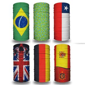 Itália / Alemanha / Espanha Bandeira Nacional Bandana Cachecol Bicicleta Lédea para Man Magic Headband Caminhada Lenços Motocicleta Gola Gaiter Y1229