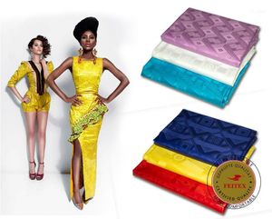 Tyg Bazin Riche textil som liknar Getzner kvalitet Yarder väska Guinea Brocade West African kläder bomull damaste feex1