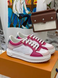 Scarpe casual da donna Sneaker da viaggio con lacci in pelle 100% pelle bovina fashion lady Designer piatto Scarpe da ginnastica da corsa Lettere scarpa da donna taglia 35-40