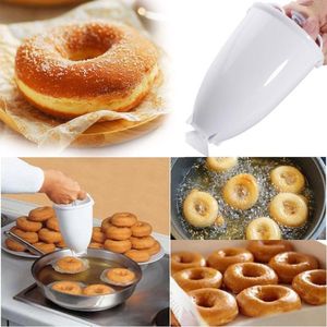 Tårta verktyg plast donut maker maskin mögel diy verktyg kök bakverk gör baka ware tillbehör droppe