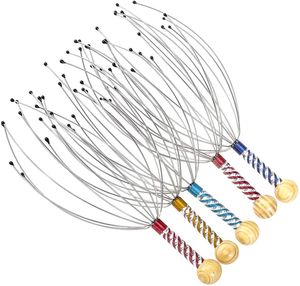 헤드 긴장 마사지 마피 스크래러 손가락 스트레스 구호 바디에 대한 치료 흠집이 편안한 스파 두통은 혈액 순환을 자극합니다