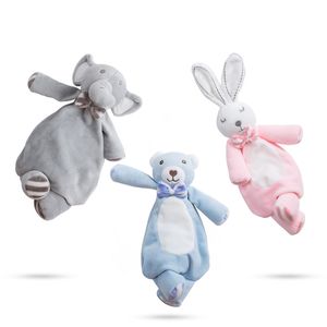 Tier Baby Plüschtiere Cartoon Hase Beruhigen Beschwichtigen Handtuch Geboren Schlafen Spielzeug Weiche Gefüllte Bär Puppe Trösten Blankie 210728