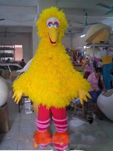 2018 venda Quente Grande Pássaro Amarelo Traje Da Mascote Do Traje Do Traje Do Partido Dos Desenhos Animados Frete Grátis