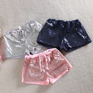 Novas Crianças Coreanas Roupas Baby Girl Shorts Verão Meninas Pant Paillette Calças Para Crianças Crianças Lantejoulas Calças Roupas de Meninas