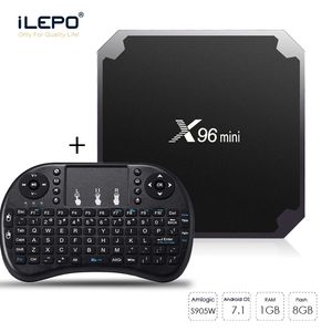 X96 Mini Smart TV Box AMLOGIC S905W Quad Core 1 GB 8 GB z klawiatury myszy powietrznej WiFi 2.4 GHz Android TV-Box