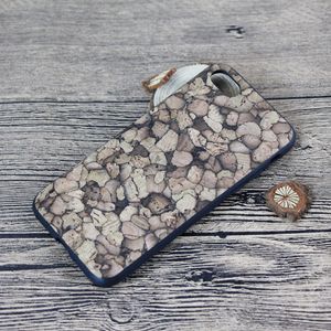 2022 NUOVO BURK LUXURY Cork Soft TPU Stampa di telefoni cellulari Custodie per iPhone11 12 13 x XS XR 11 Pro MAX 12 13 Blank Cover in legno Shell Shotopproof Amourtment