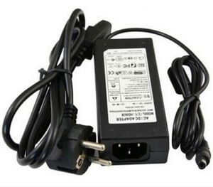 AC Power Supply Adapter DC 24V 3A 5A 6A 120W Transformator för LED Light Strip Monitor Printer + Strömkabel