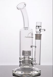 hookahs glass water pipe Two tire Function oil rig recycler Straight glass bong r pipe Best quality Glass shisha