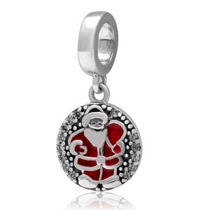 Auténticas Pulseras Pandora De Navidad al por mayor-2015 más nueva joyería de Navidad colgante auténtico cuentas de plata esterlina diy encantos de la moda al por mayor pc adapta para pandora pulseras